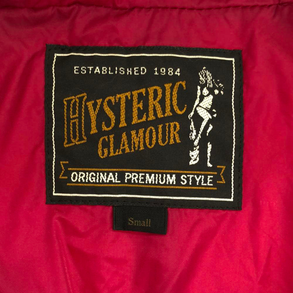 HYSTERIC GLAMOUR ヒステリックグラマー 日本製 プリマロフト プリント 中綿ジャケット S ピンク レディース