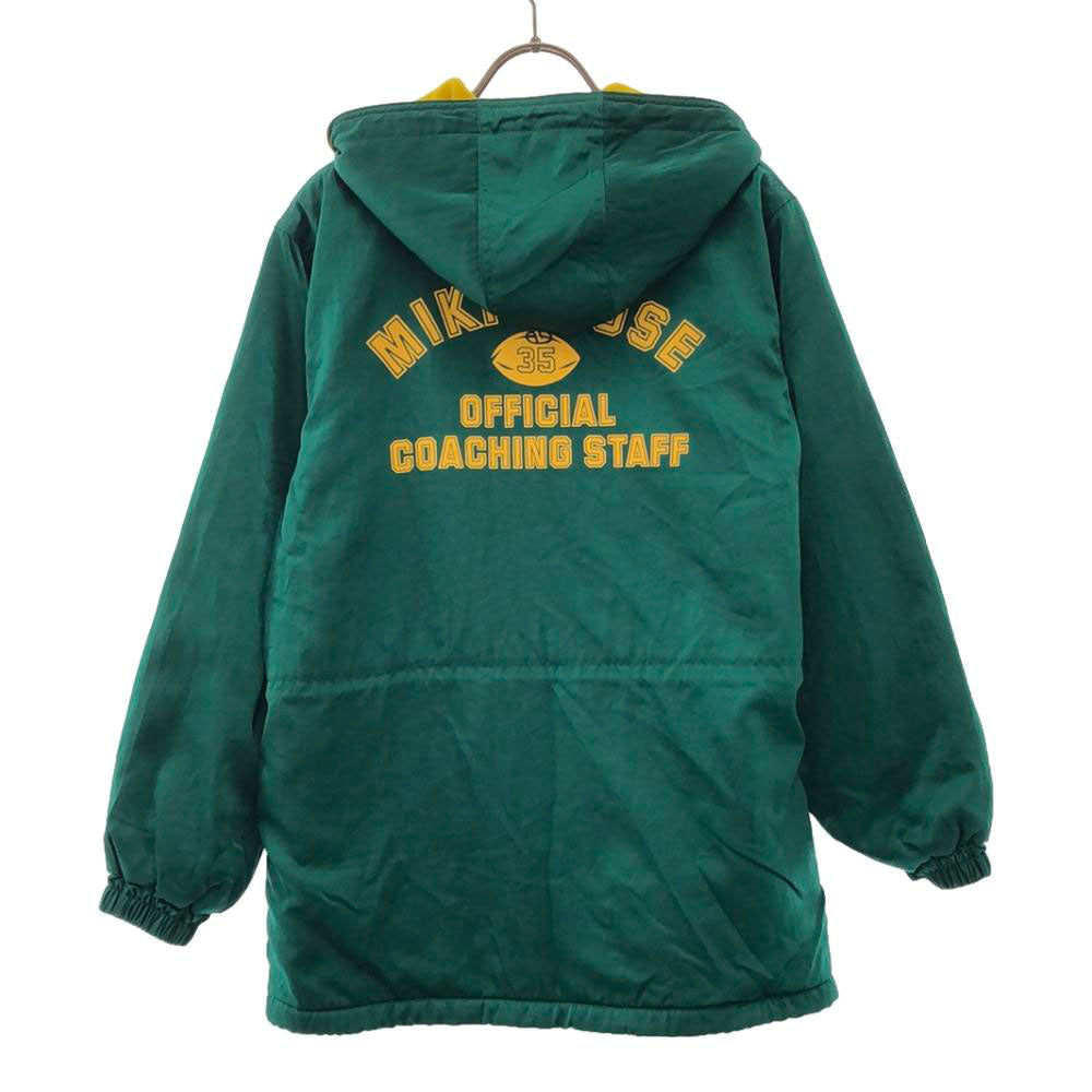mikihouse ミキハウス プリント ナイロンジャケット 150 グリーン 裏フリース キッズ