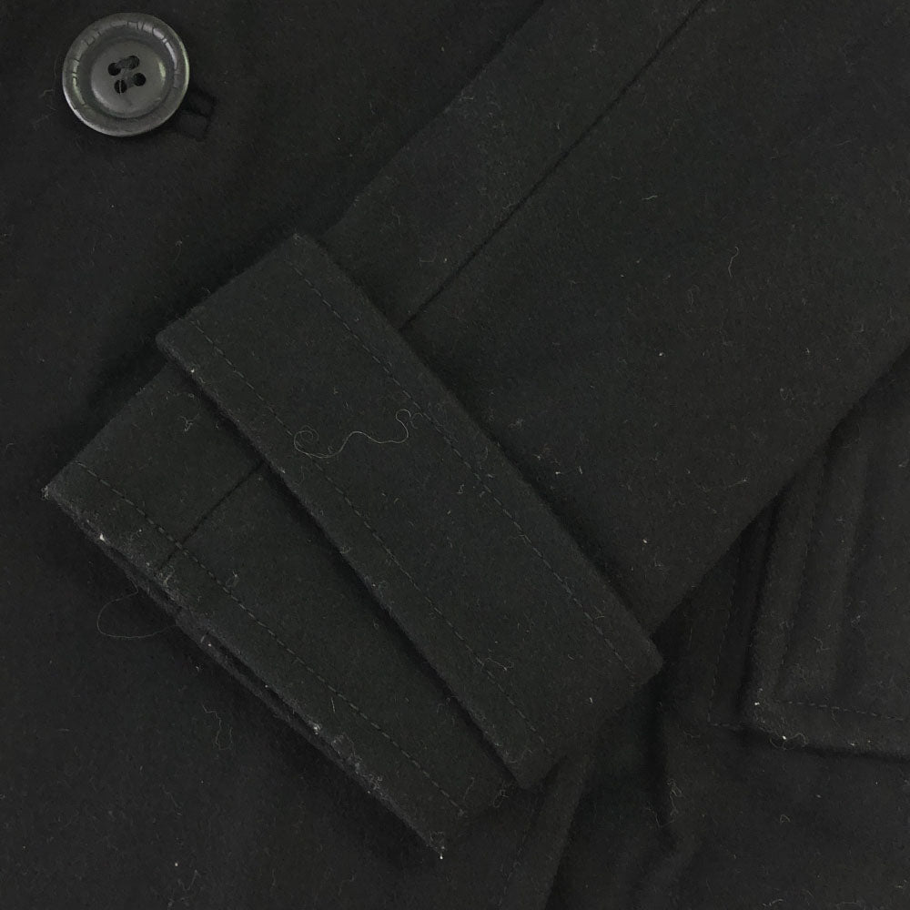 SEE BY CHLOE シーバイクロエ ウールブレンド ピーコート 38 ブラック レディース