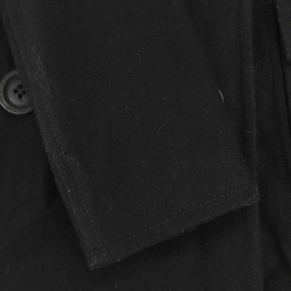 SEE BY CHLOE シーバイクロエ ウールブレンド ピーコート 38 ブラック レディース