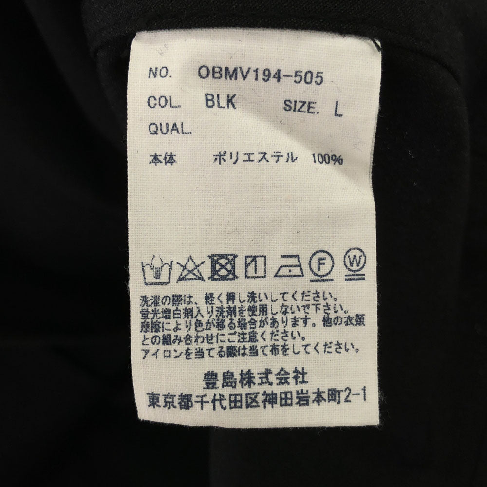 トニータイズサン oblekt コート L ブラック オブレクト メンズ