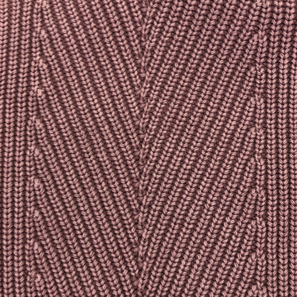 DEMYLEE デミリー 長袖 コットン ニット S スモークピンク系 セーター レディース