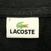 ラコステ 日本製 長袖 鹿の子 ポロシャツ 2 ダークグレー LACOSTE メンズ