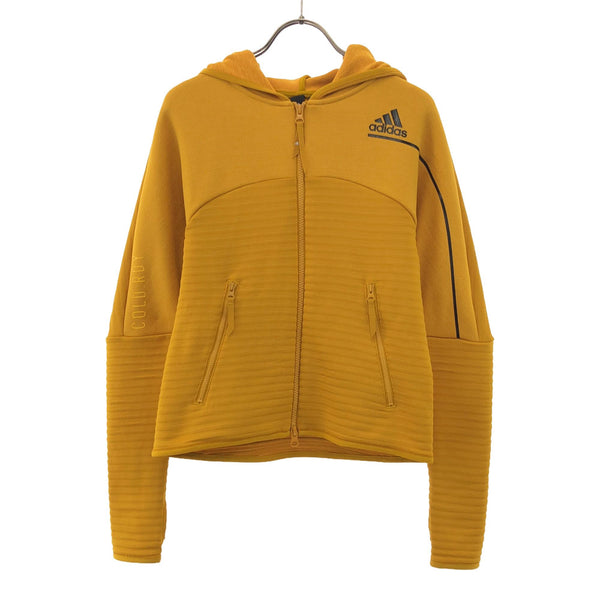 アディダス 長袖 ジップパーカー M マスタード adidas レディース