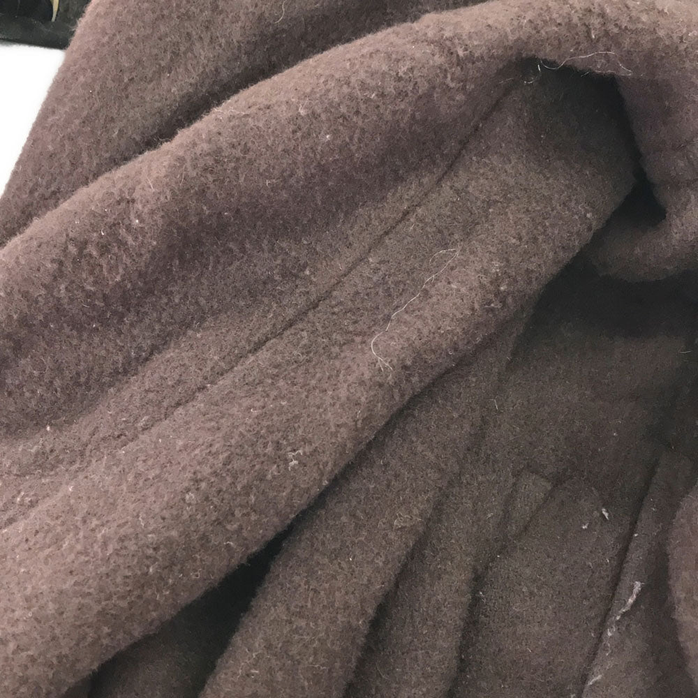 FILL THE BILL フィルザビル 日本製 ウールブレンド フード付き ロングコート 1 ブラウン レディース