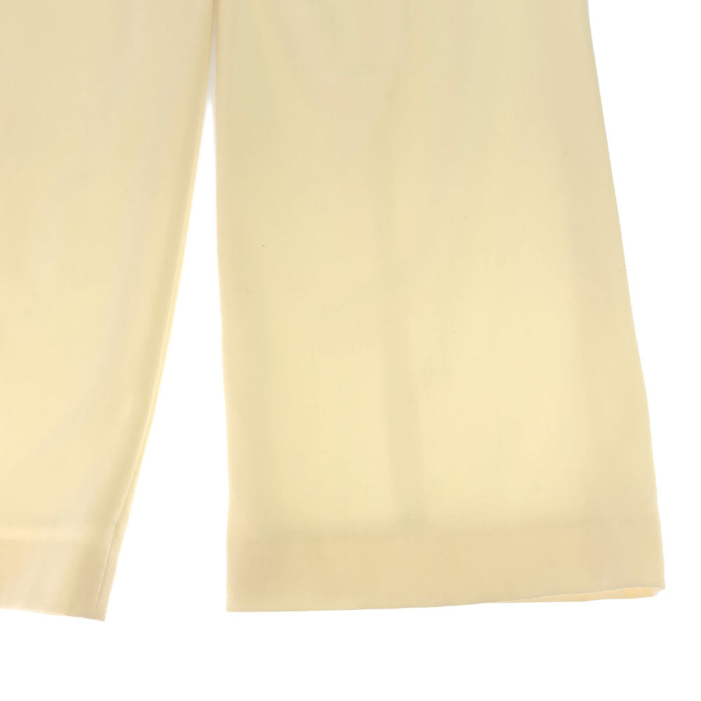 セオリーリュクス 日本製 ウール ワイドパンツ 32 オフホワイト theory luxe ぺチパンツ付き レディース