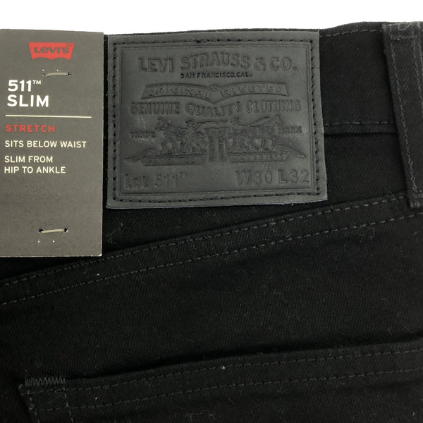 未使用 リーバイスプレミアム 511 デニムパンツ w30 ブラック LEVI'S PREMIUM タグ付き ジーンズ メンズ