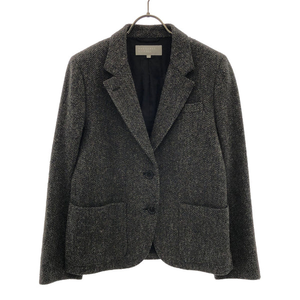 マーガレットハウエル Harris Tweed ウール100% ツイードジャケット 2 グレー系 MARGARET HOWELL レディース