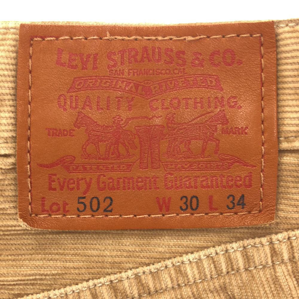 リーバイス 502 コーデュロイパンツ w30 ベージュ系 Levi's メンズ