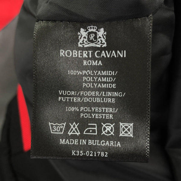 未使用 ロベルトカバーニ ワッペン スタジャン 48 ブラック系 ROBERT CAVANI メンズ