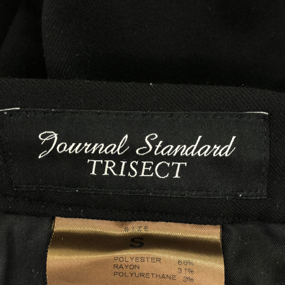 ジャーナルスタンダードトライセクト TRISECT テーパードパンツ S ブラック JOURNAL STANDARD TRISECT フリース裏地 メンズ