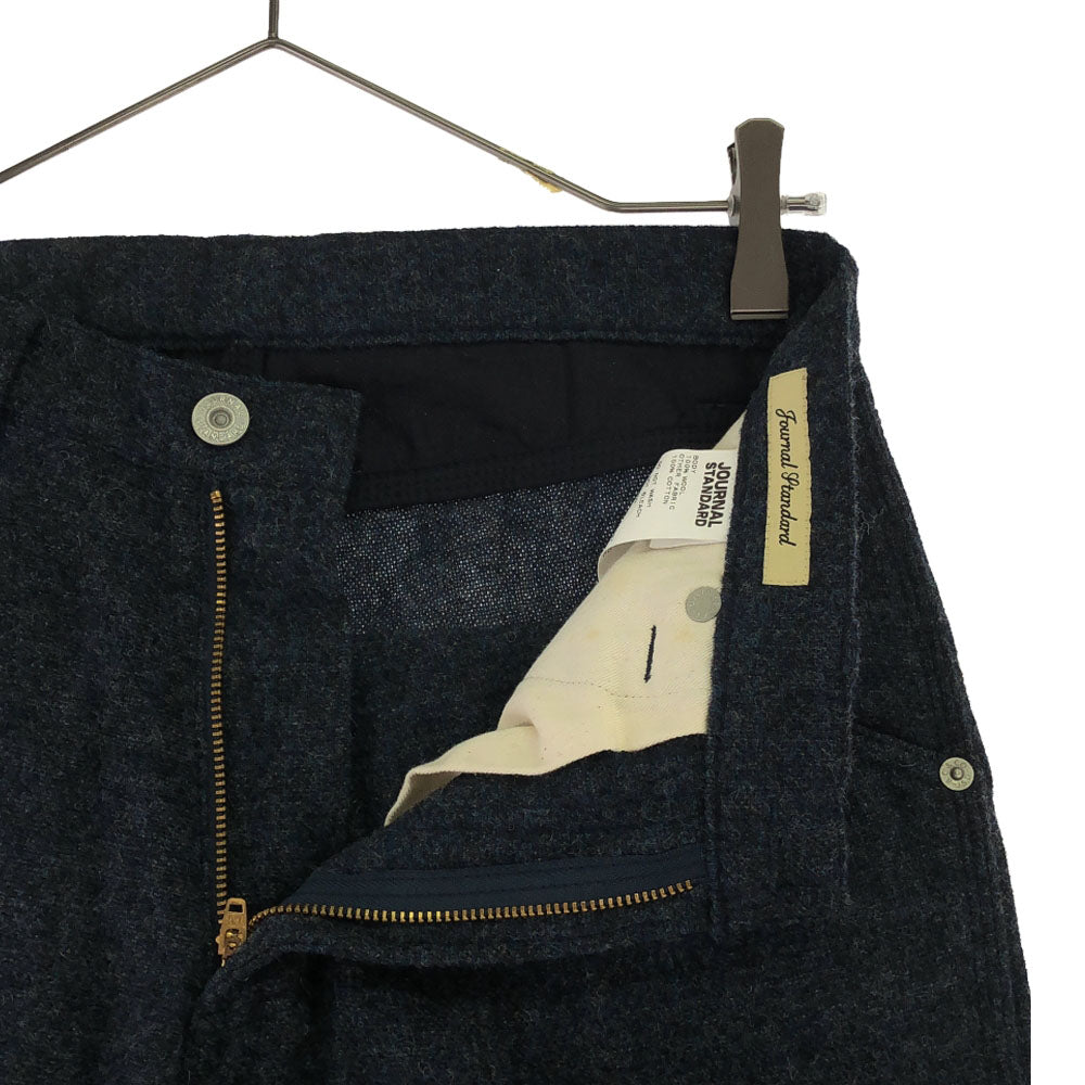ジャーナルスタンダード ウールパンツ S ネイビー JOURNAL STANDARD 裏地付き メンズ