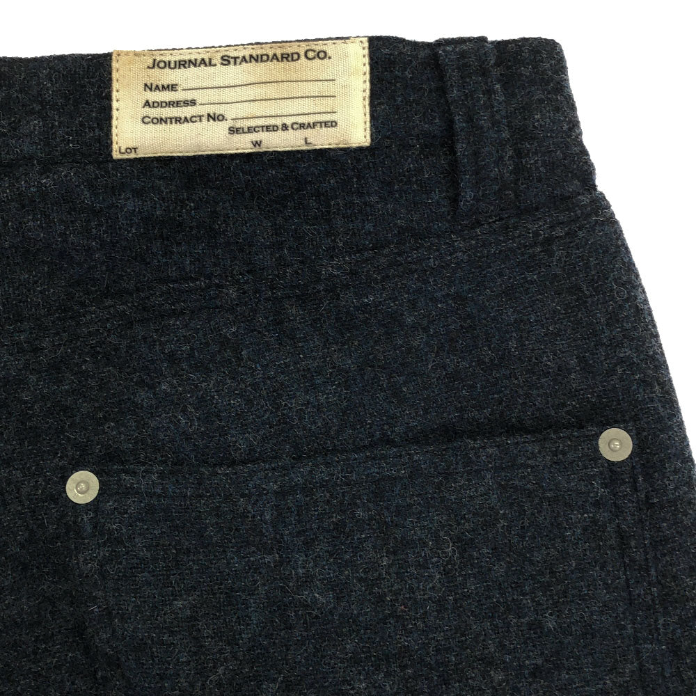 ジャーナルスタンダード ウールパンツ S ネイビー JOURNAL STANDARD 裏地付き メンズ