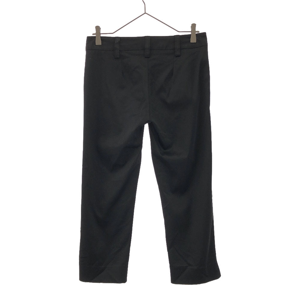 アニエスベー フランス製 クロップドパンツ 40 ブラック agnes b. レディース