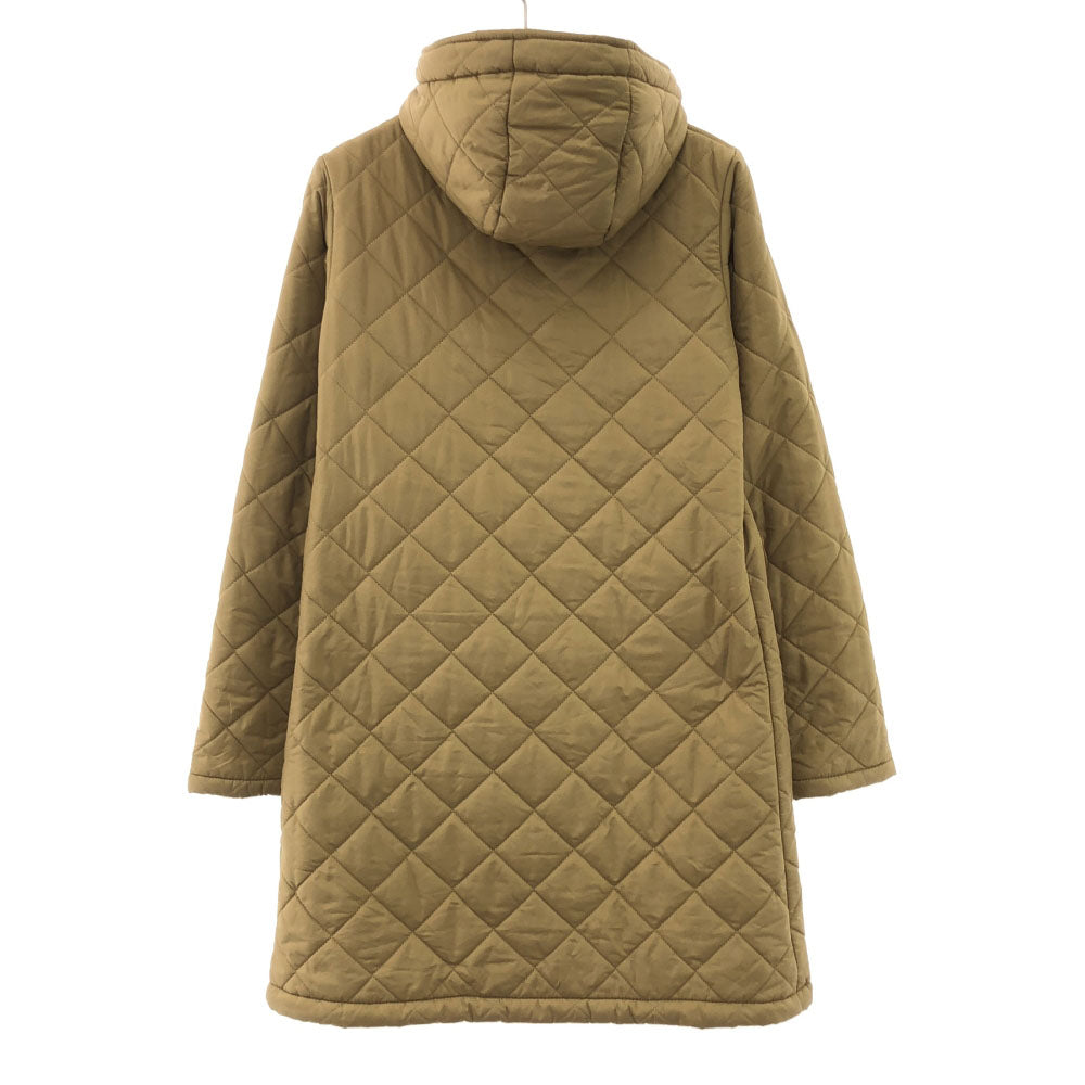 MACKINTOSH SCOTLAND マッキントッシュスコットランド フード付き キルティングコート 36 ベージュ 裏ボア レディース