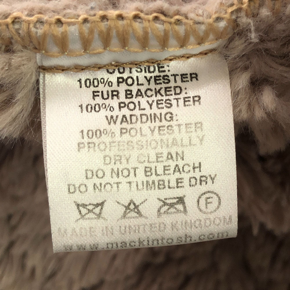 MACKINTOSH SCOTLAND マッキントッシュスコットランド フード付き キルティングコート 36 ベージュ 裏ボア レディース