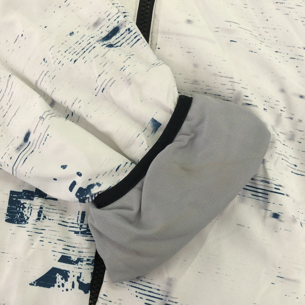 OAKLEY オークリー 総柄 ジップジャケット 2XL ホワイト ブルゾン ビッグサイズ 裏起毛 メンズ