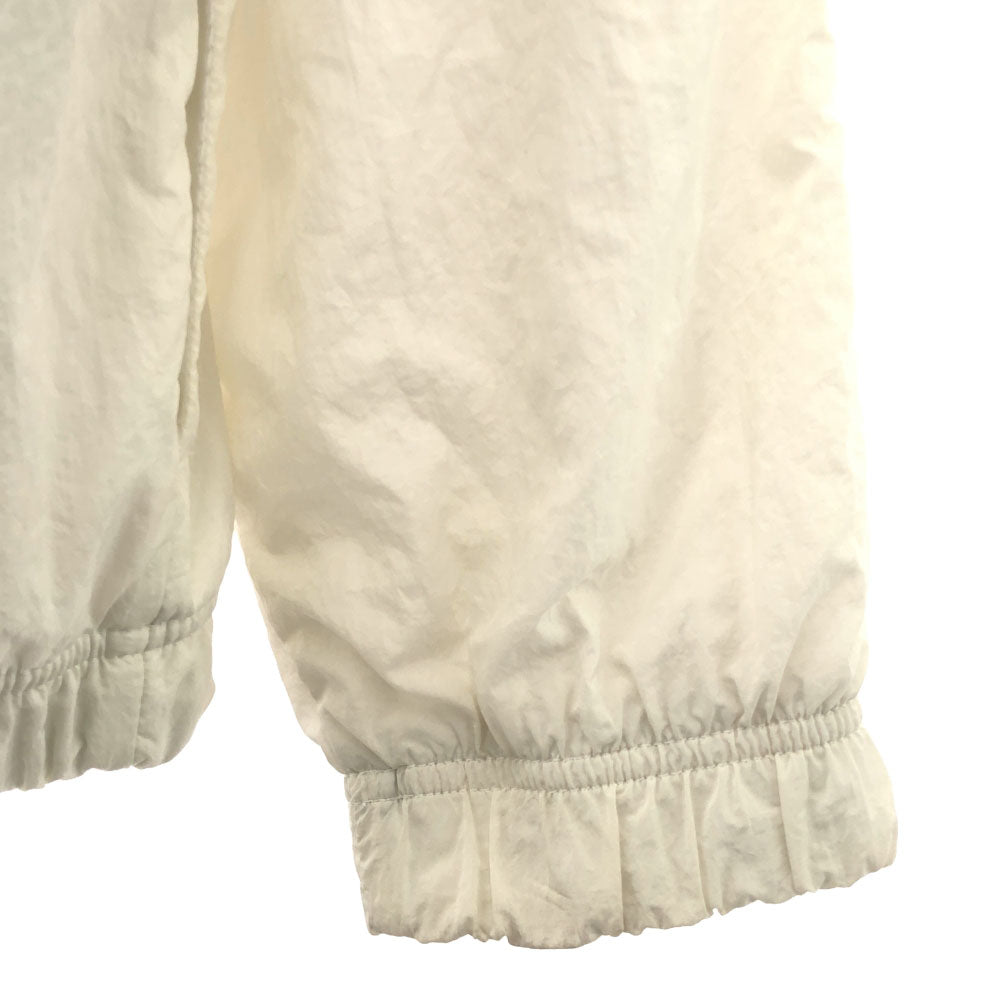 NIKE ナイキ ロゴ刺繍 ナイロンジャケット L ホワイト×ブラック ウィンドブレーカー 裏メッシュ メンズ