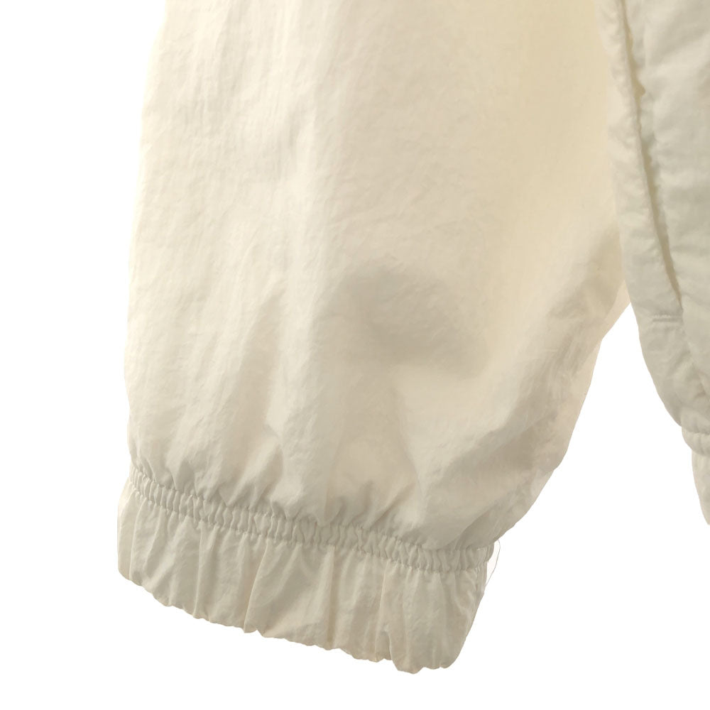 NIKE ナイキ ロゴ刺繍 ナイロンジャケット L ホワイト×ブラック ウィンドブレーカー 裏メッシュ メンズ