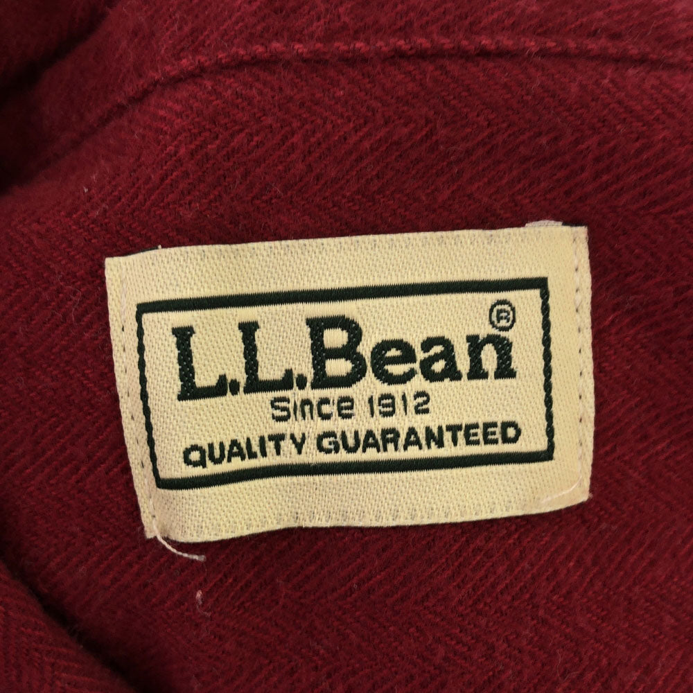 エルエルビーン 長袖 ボタンダウンシャツ L ワインレッド L.L.Bean アウトドア メンズ