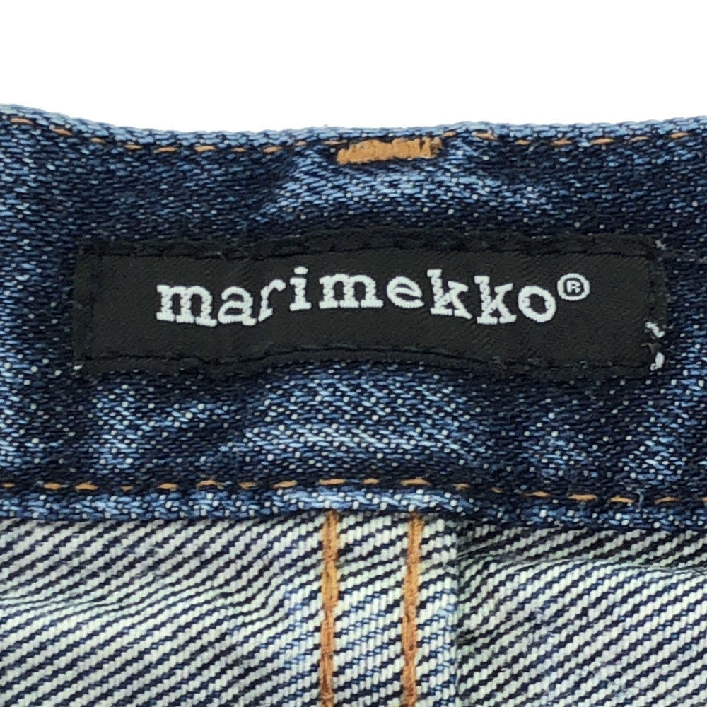 マリメッコ 日本製 ストレートデニムパンツ w28 marimekko ジーンズ レディース