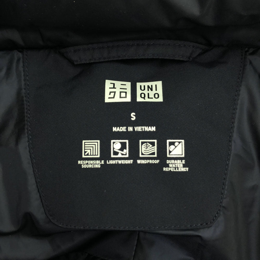 UNIQLO ユニクロ 3Dカット シームレス ダウンジャケット S ネイビー メンズ