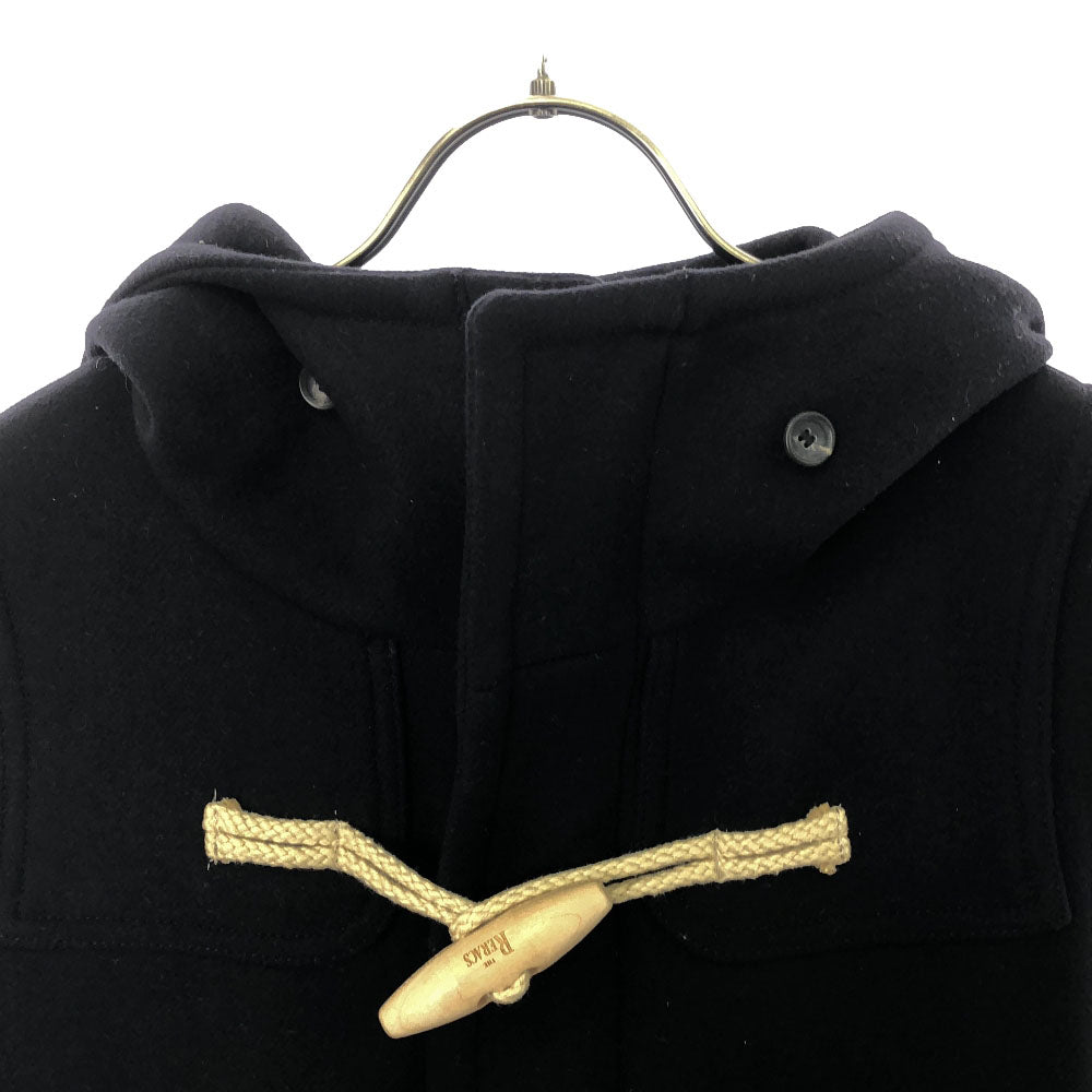 ザ リラックス 日本製 ウール100% ダッフルコート 36 ネイビー レディース