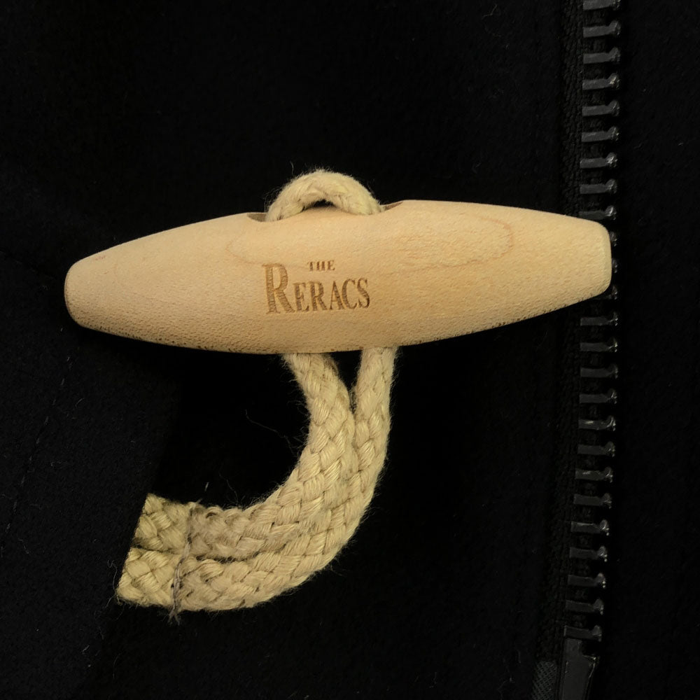 ザ リラックス 日本製 ウール100% ダッフルコート 36 ネイビー レディース