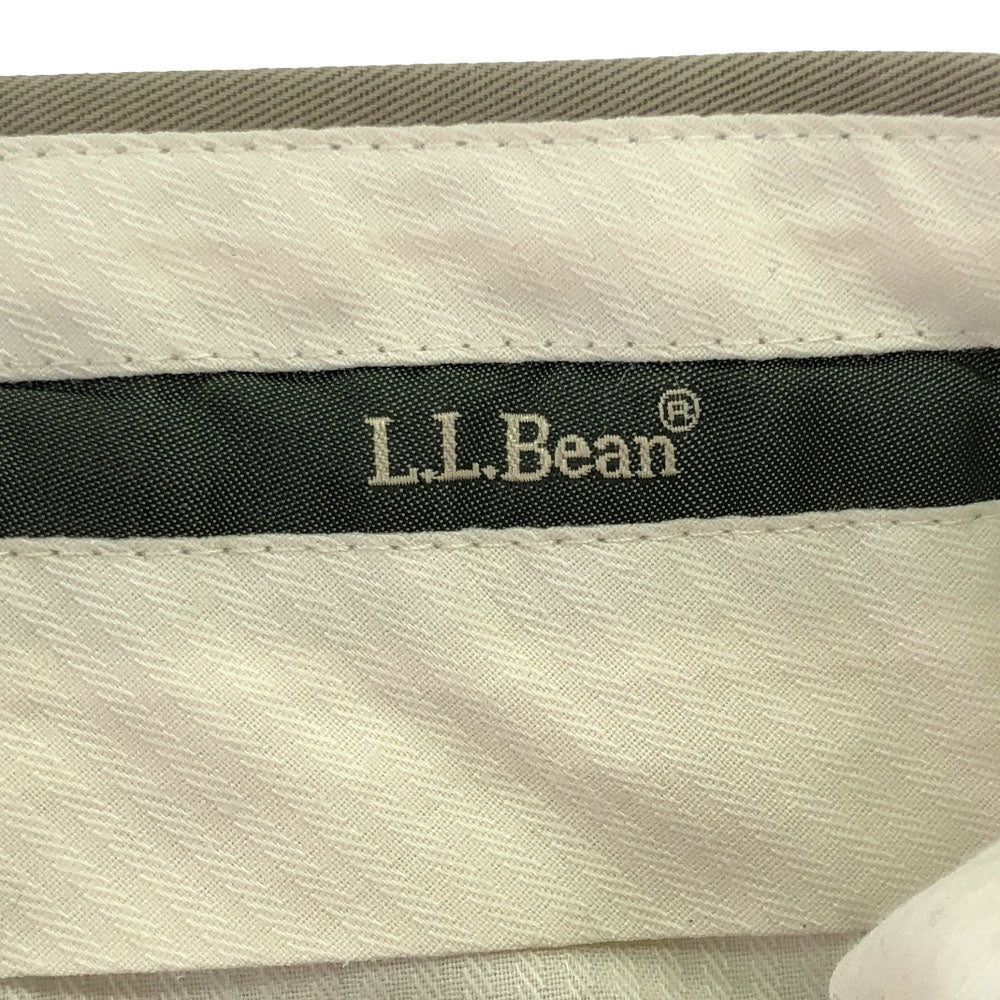 エルエルビーン スラックスパンツ w36 ベージュ L.L.Bean センタープレス アウトドア メンズ