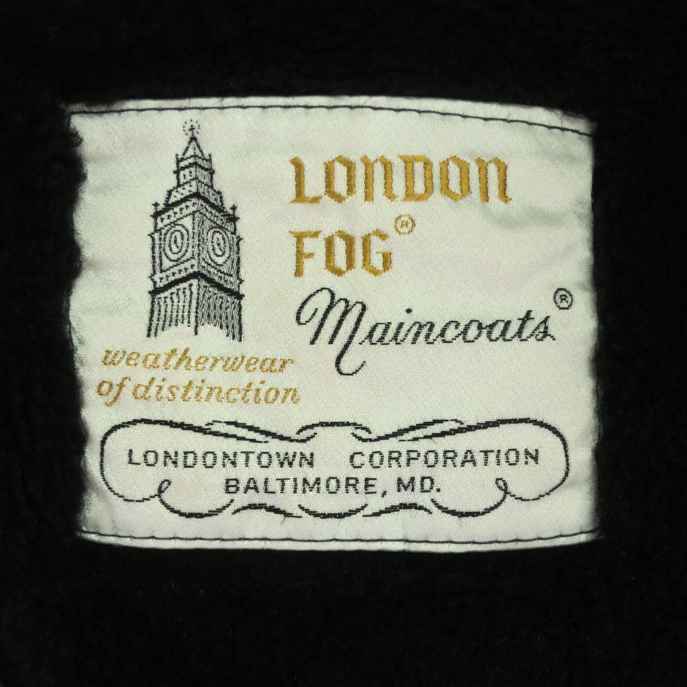 LONDON FOG ロンドンフォグ 70s イギリス製 ヴィンテージ ボアライナー付き ステンカラーコート 38 ベージュ メンズ