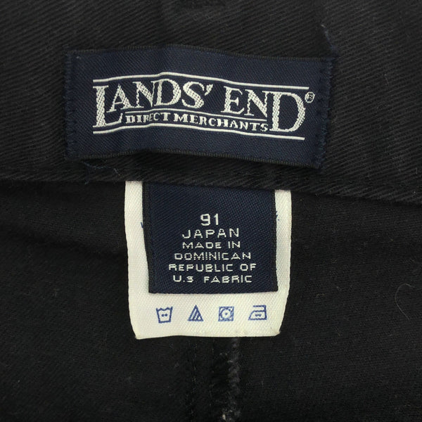 ランズエンド ツータック スラックスパンツ 91 ネイビー LANDS' END メンズ