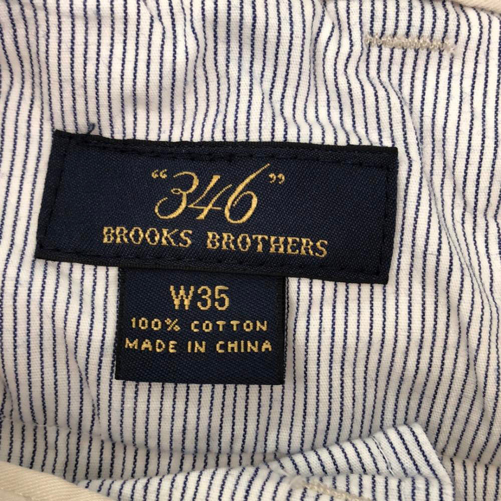 ブルックスブラザーズ コットンパンツ W35 アイボリー Brooks Brothers メンズ