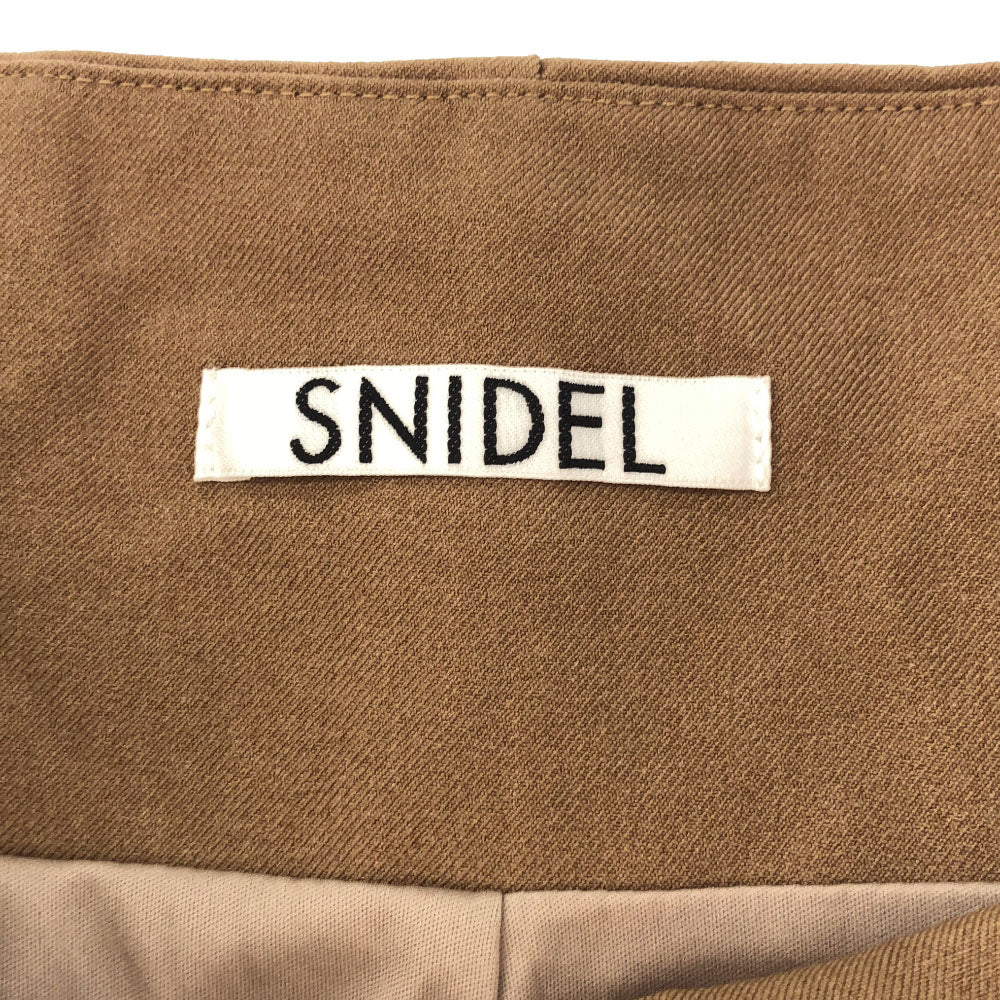 スナイデル マキシ丈 スリット入り マーメイドスカート 0 ブラウン SNIDEL SWFS214223 裏地付き レディース