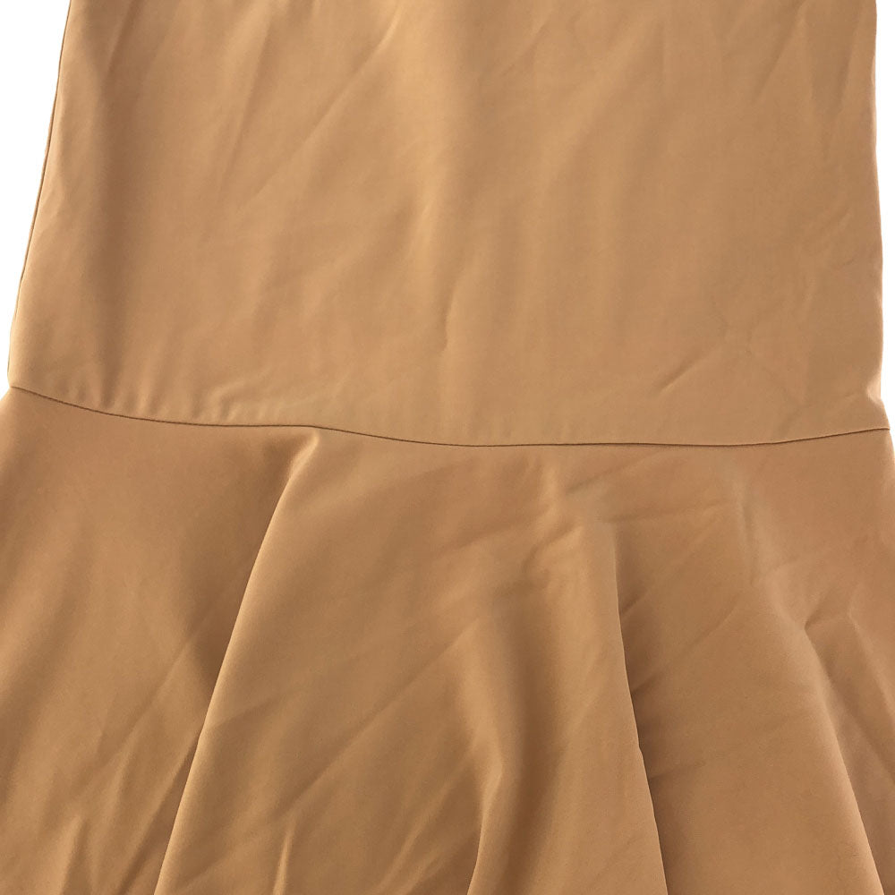 エーシーケーエー マキシ丈 スリット入り マーメイドスカート 2 ブラウン系 裏地付き レディース