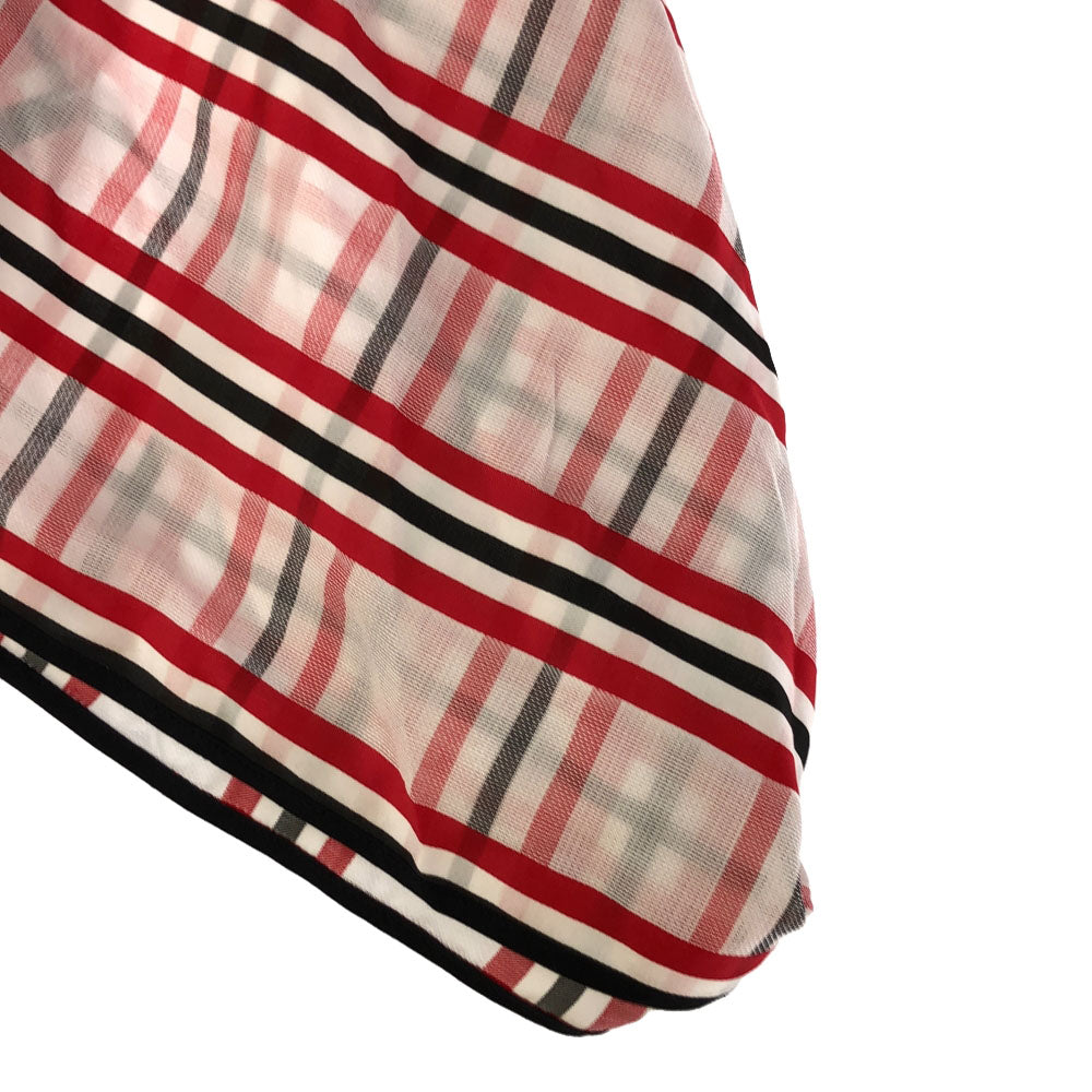 未使用 AKANE UTSUNOMIYA アカネウツノミヤ 日本製 チェック柄 ミモレ丈 スカート 38 レッド系 裏地付き サイドジップ タグ付き レディース