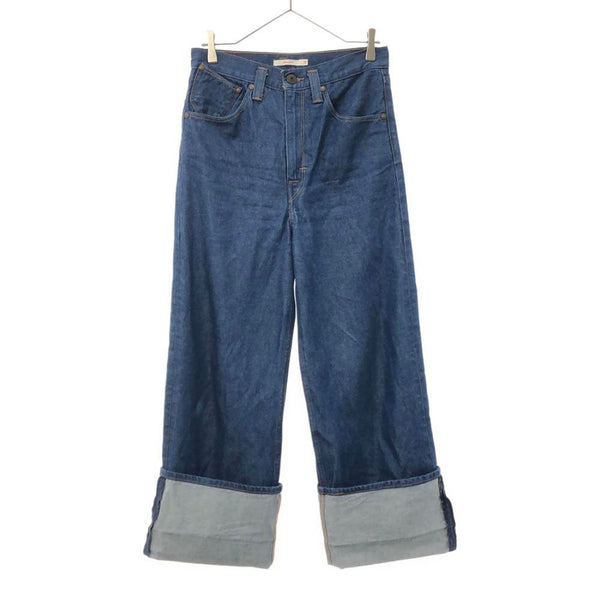 リーバイスレッド HIGH LOOSE ワイドデニムパンツ w27 Levi's RED 裾折り返し レディース