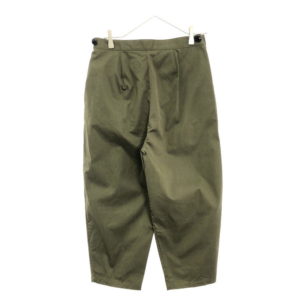 Lin Francais d`antan ランフランセダンタン 日本製 コットン タック パンツ 1 カーキ レディース