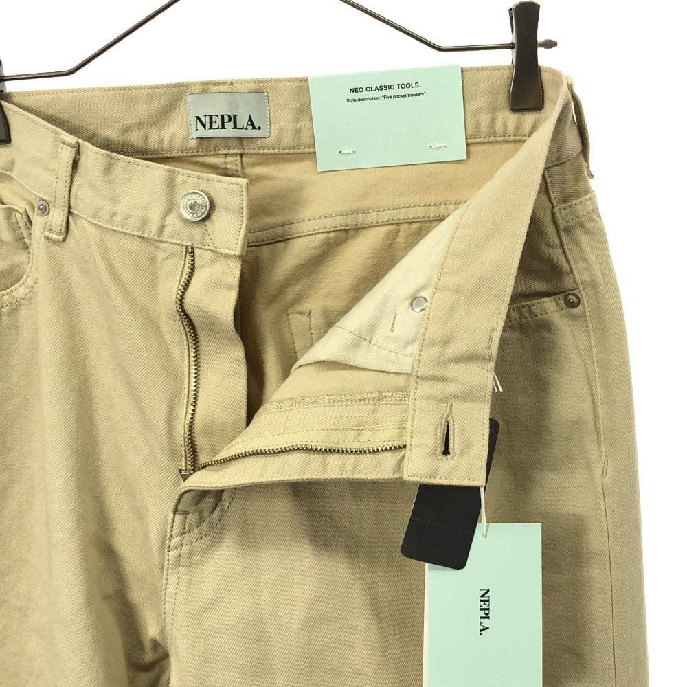 未使用 ネプラ 日本製 コットン ストレートパンツ ｗ30 ベージュ NEPLA. メンズ