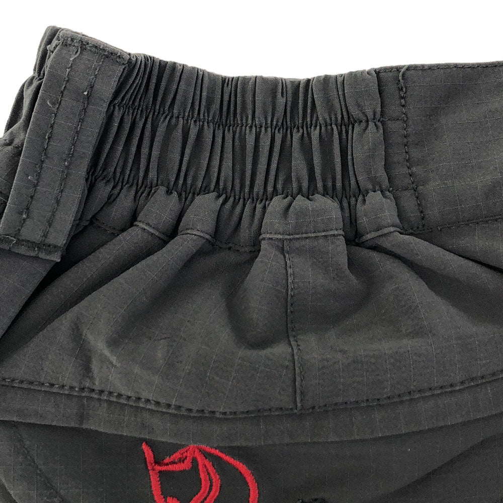 FJALLRAVEN フェールラーベン ロゴ刺繍 ナイロンパンツ M グレー レディース