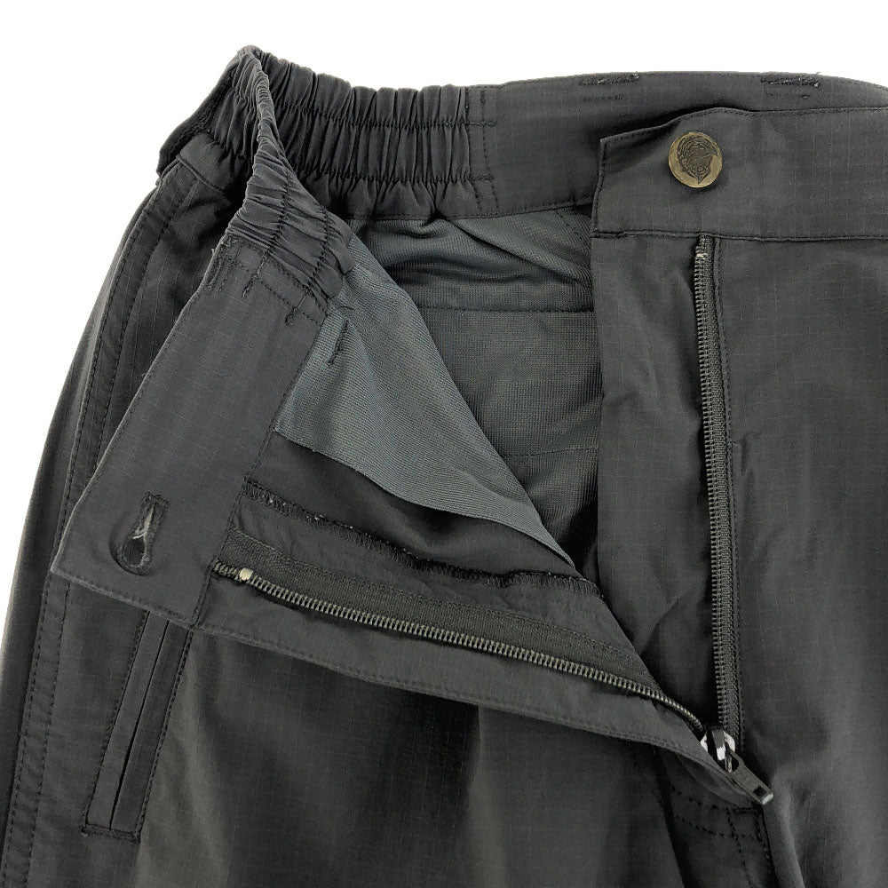 FJALLRAVEN フェールラーベン ロゴ刺繍 ナイロンパンツ M グレー レディース