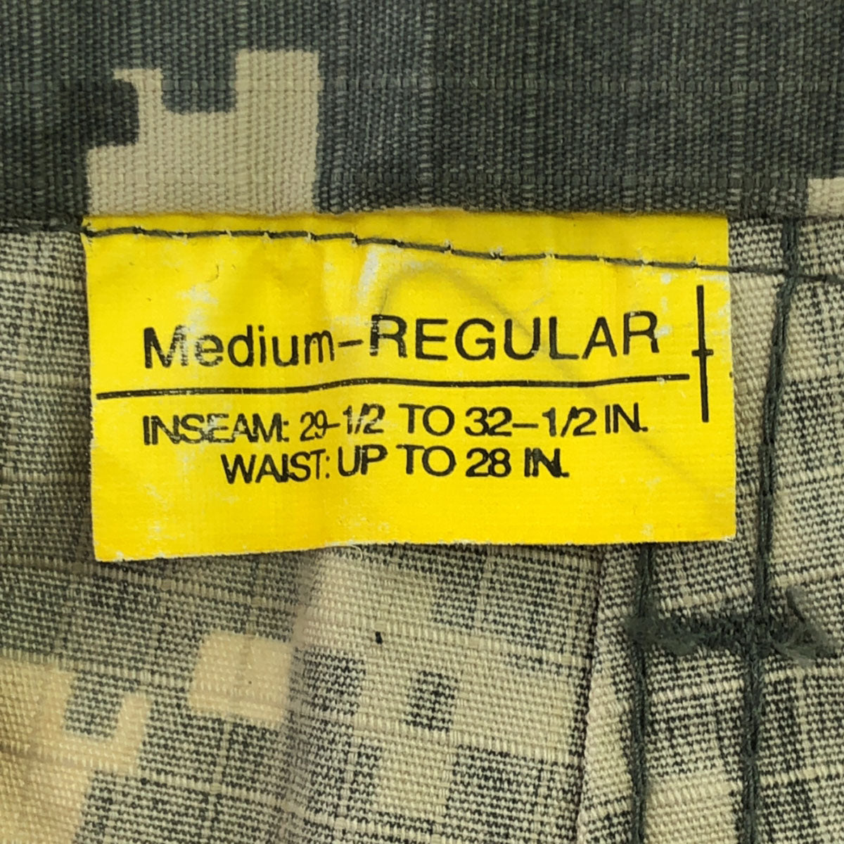 US ARMY アメリカ軍 デジタルカモ リップストップ ミリタリー カーゴパンツ MEDIUM-REGULAR グレーベージュ系 ボタンフライ メンズ