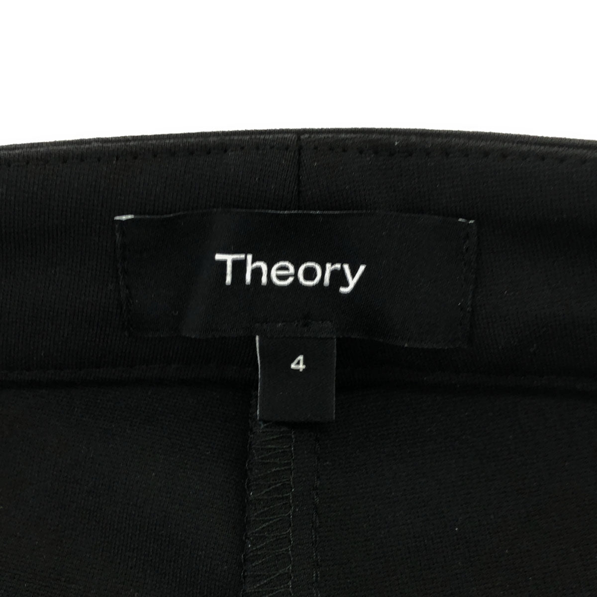 未使用 theory セオリー 日本製 ジャージースキニーフィット パンツ 4 ブラック タグ付き レディース