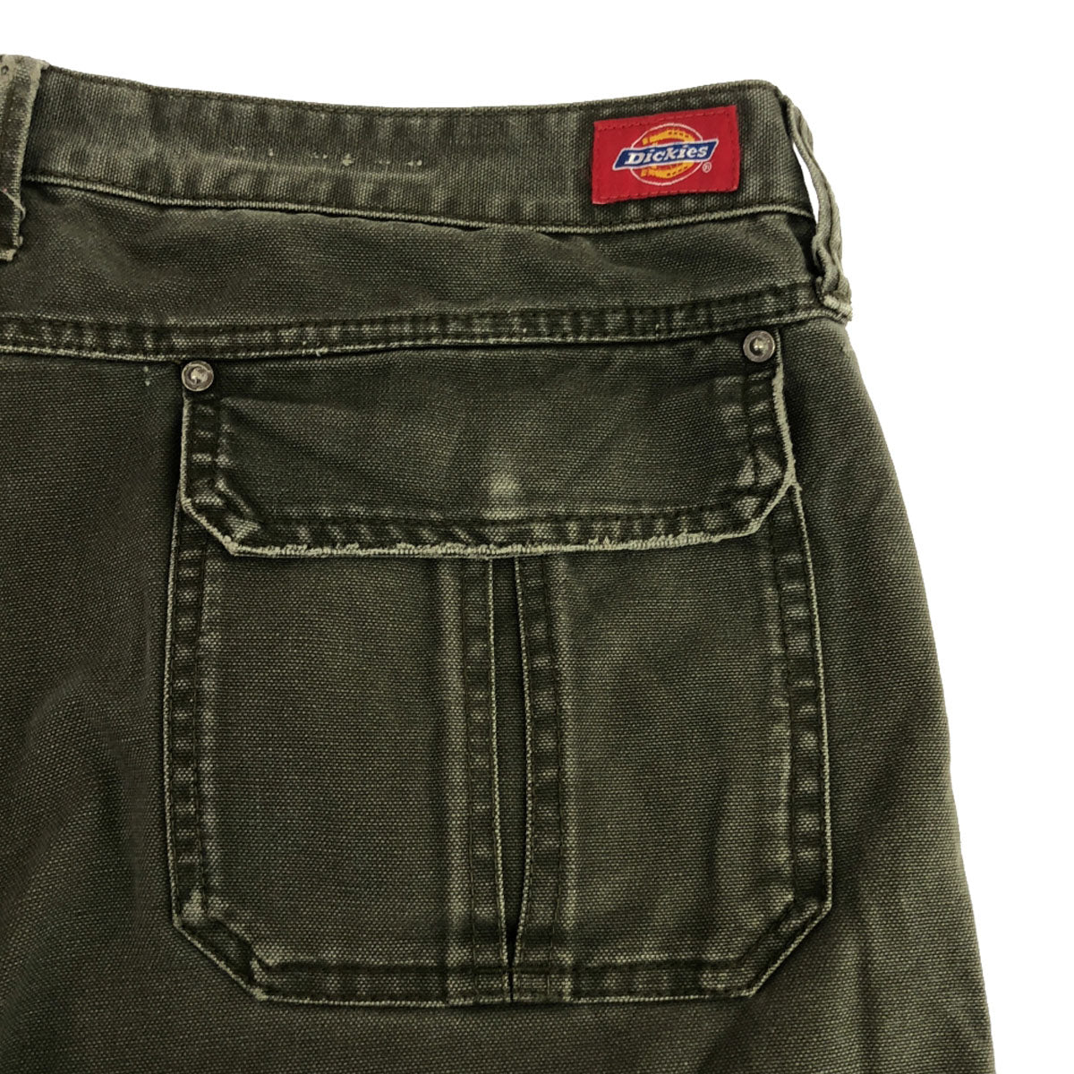 Dickies ディッキーズ ロゴワッペン デニム カーゴパンツ L カーキ ジーンズ メンズ