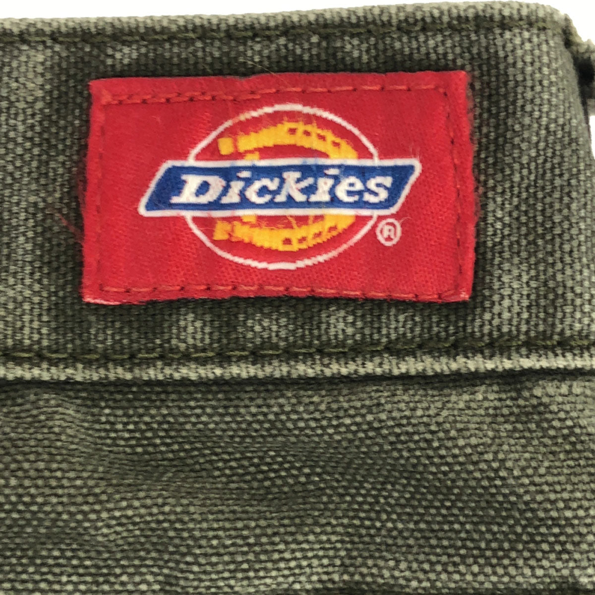 Dickies ディッキーズ ロゴワッペン デニム カーゴパンツ L カーキ ジーンズ メンズ