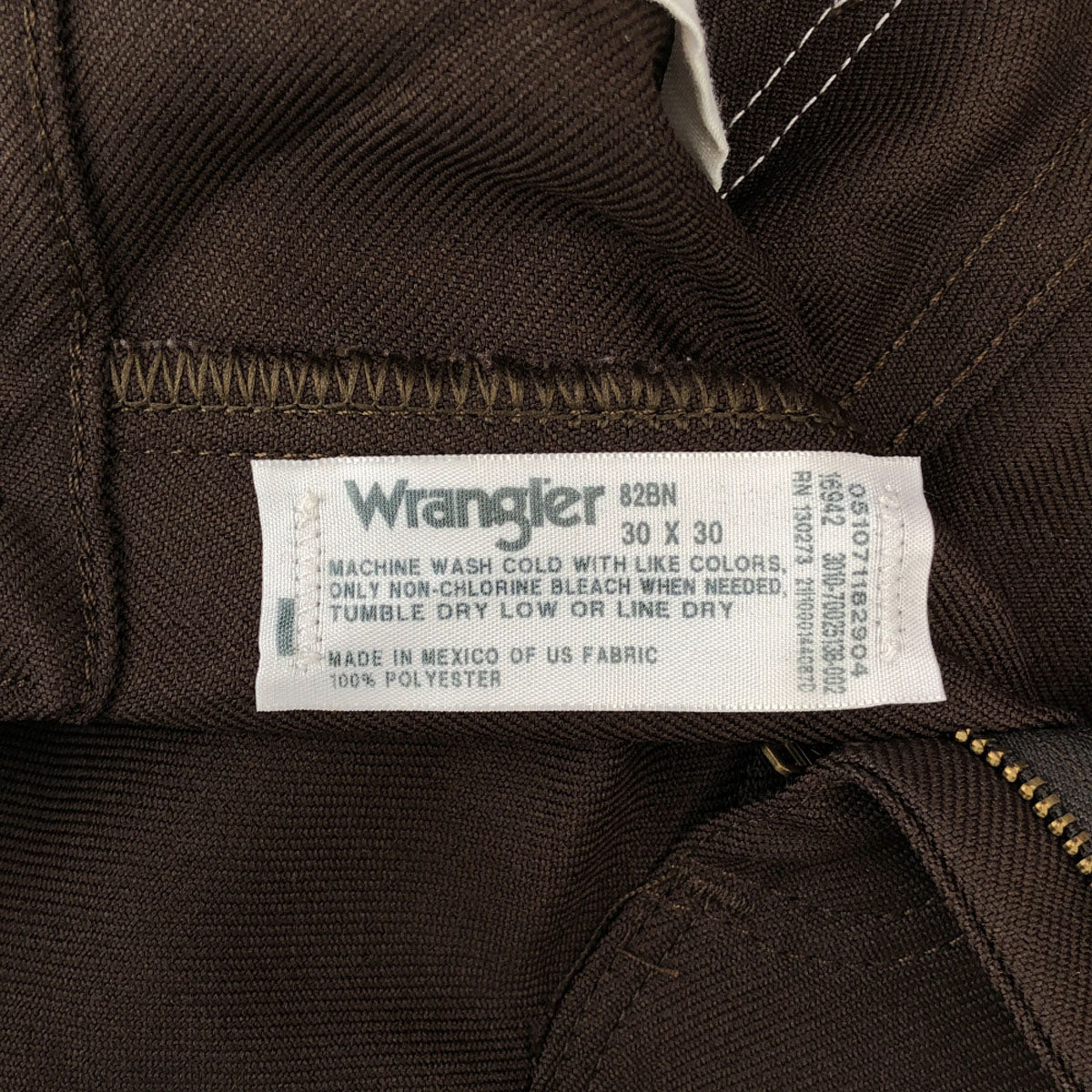 Wrangler ラングラー ランチャーパンツ オールド ストレートパンツ w30 ブラウン センタープレス メンズ