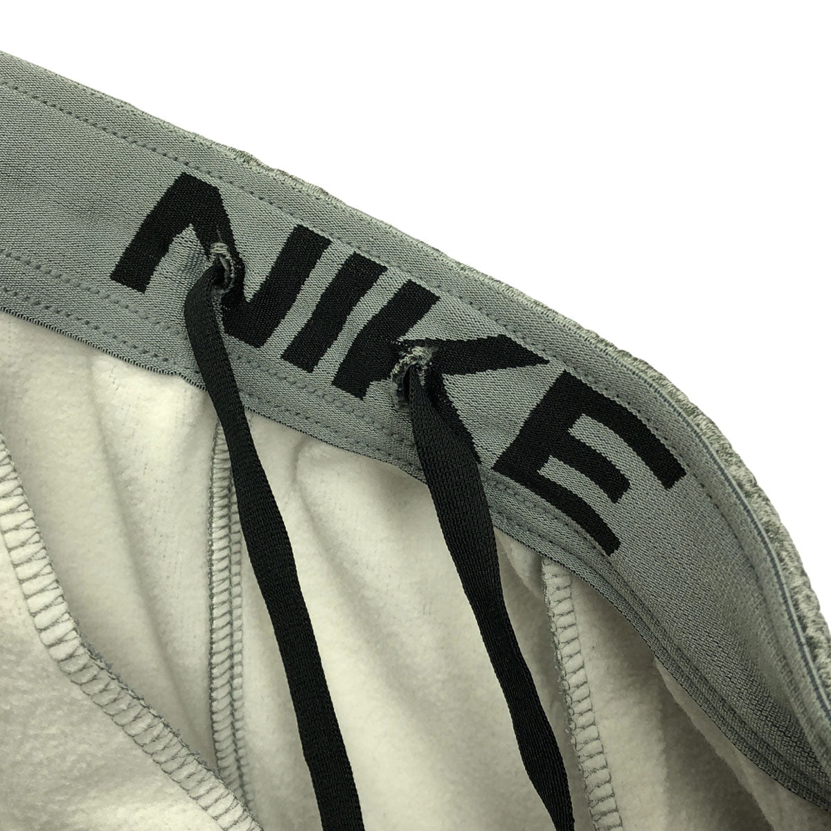NIKE ナイキ ロゴ刺繍 スウェットパンツ XL グレー系 裏起毛 ウエストゴム メンズ