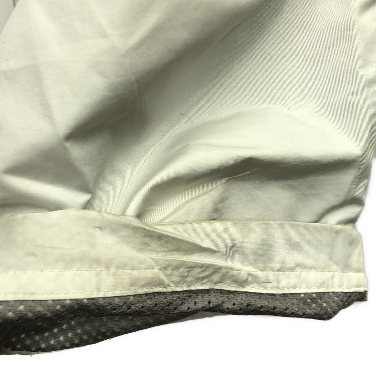 adidas アディダス 日本製 ロゴ刺繍 トレーニング ウインドパンツ O ホワイト 裾ジップ 裏メッシュ メンズ