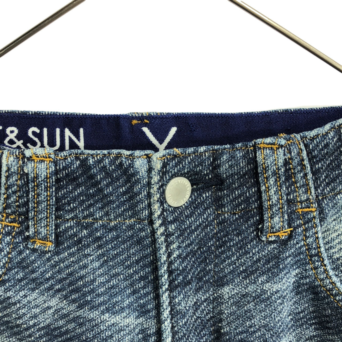 BLUEY SAND&SALT&SUN ブルーイサンドアンドソウトアンドサン 日本製 ロングパンツ 2 ブルー ウエストゴム メンズ