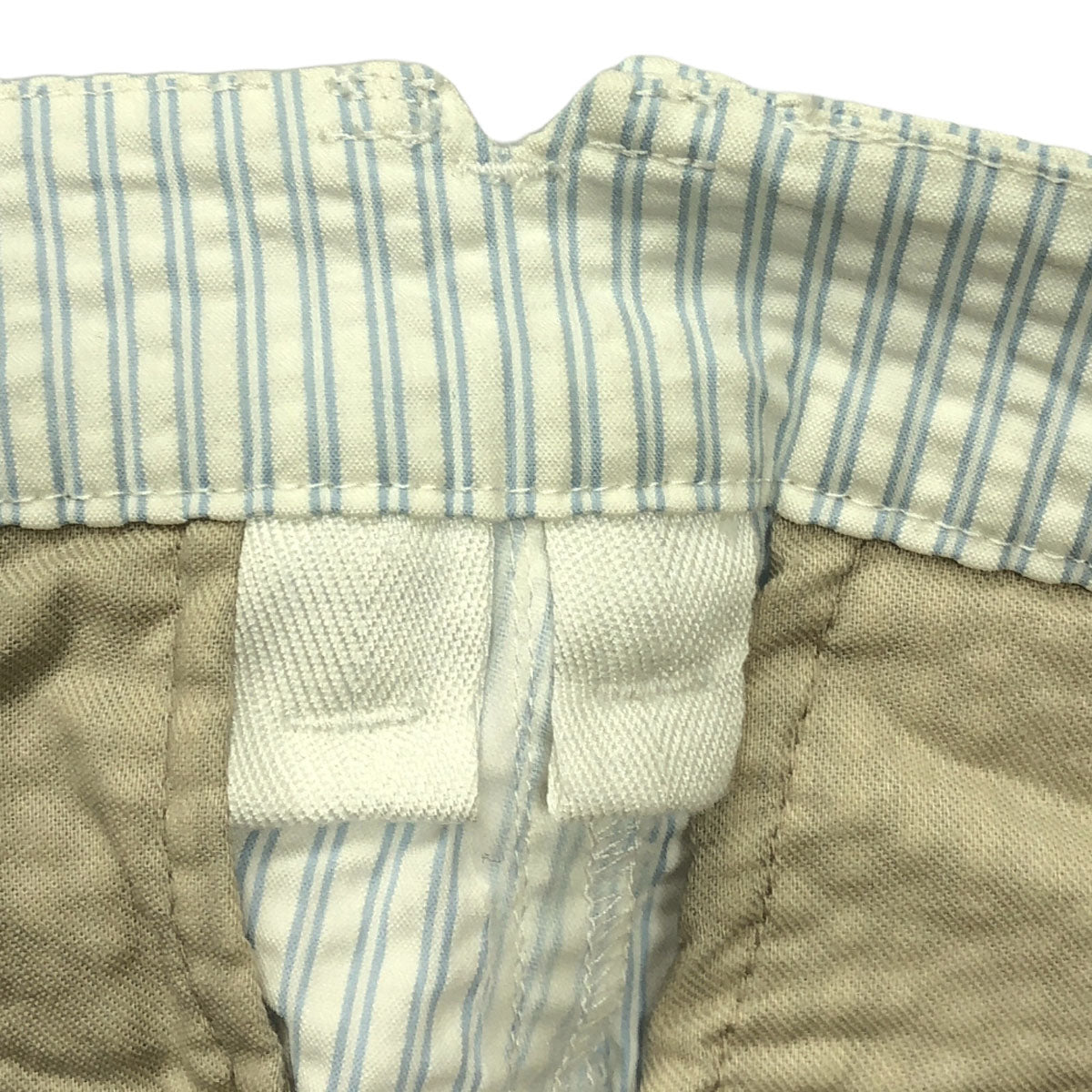 MASTER BUNNY EDITION マスターバニーエディション ロゴ刺繍 ロングパンツ 2 ホワイト×ライトブルー メンズ