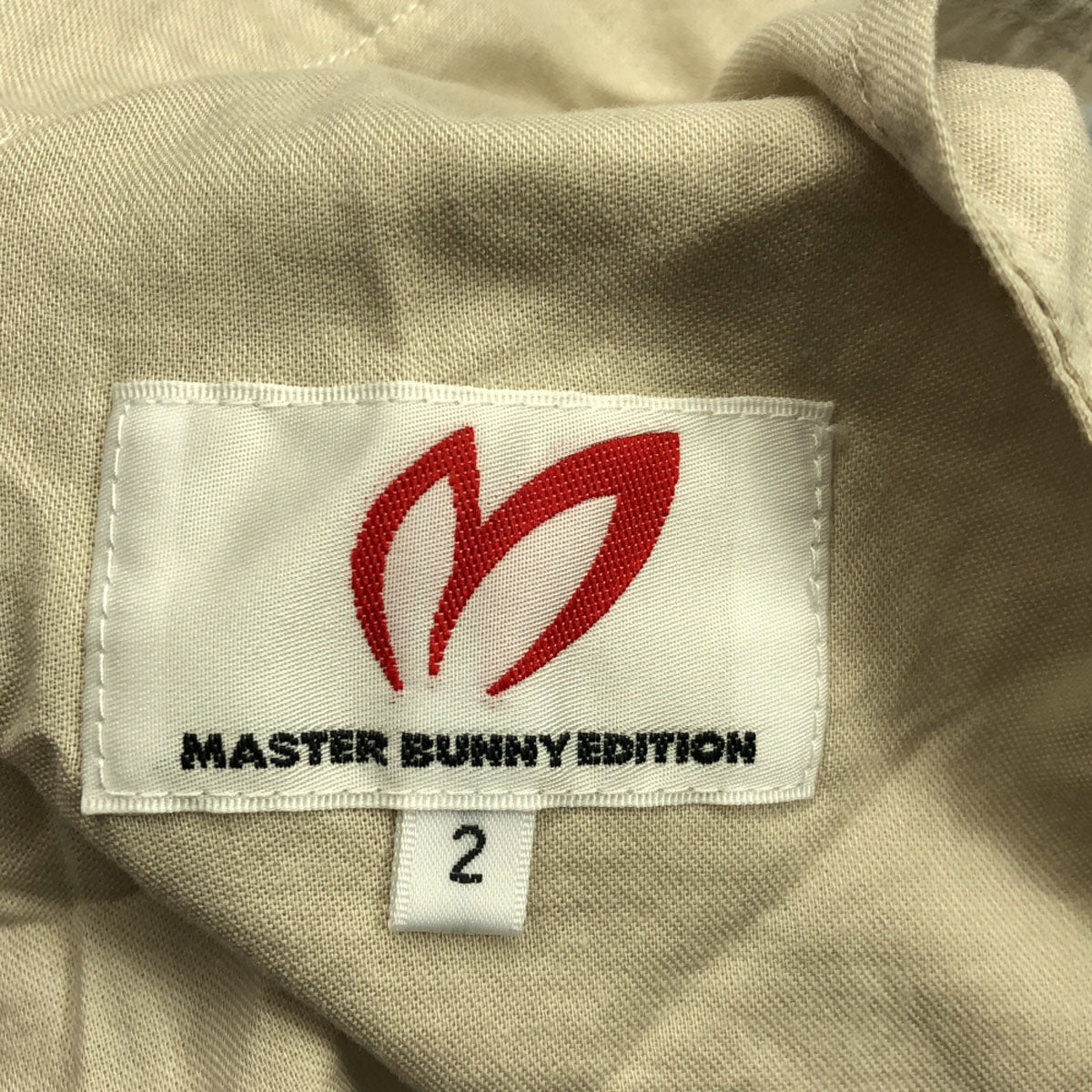 MASTER BUNNY EDITION マスターバニーエディション ロゴ刺繍 ロングパンツ 2 ホワイト×ライトブルー メンズ